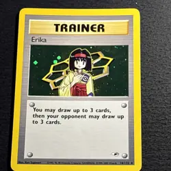 Erika 16/132 Pokemon TCG Gym Heroes Holo Foil Rare Card Lightly Played LP - Image 1