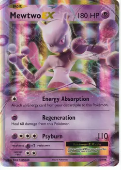 Mewtwo EX - 52/108 - Jumbo Cards (PR) XY Evolutions Ultra Rare Pokemon - Image 1