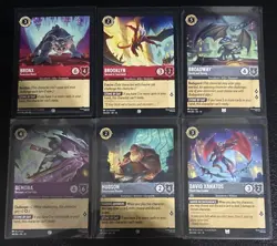Disney Lorcana Gargoyles Theme 6 Card Lot Demona/Bronx/Brooklyn/Broadway/Hudson - Image 1