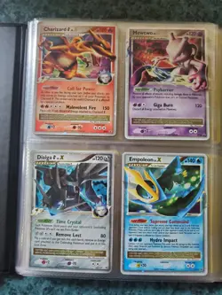 Pokemon Card Binder Collection Lot 56 Cards Pokemon Reverse Holo Stamped Lv X - Image 1