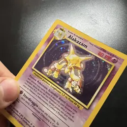 Pokemon Card Alakazam Holo 1/102 Set Base ITA italiano Excellent EXC vintage - Image 3