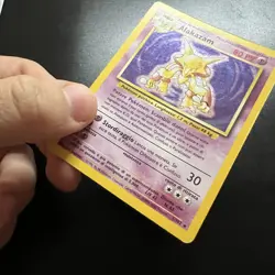 Pokemon Card Alakazam Holo 1/102 Set Base ITA italiano Excellent EXC vintage - Image 4