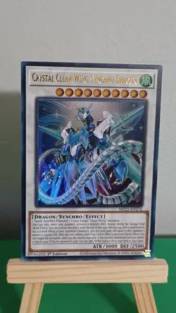 2025 Yugioh Crystal Clear Wing Synchro Dragon MP25-EN276 Ultra Rare 1st Edition - Image 2