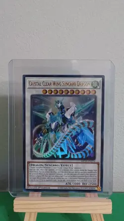 2025 Yugioh Crystal Clear Wing Synchro Dragon MP25-EN276 Ultra Rare 1st Edition - Image 5