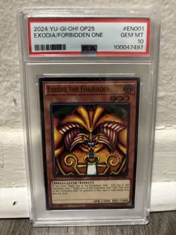 Yu-Gi-Oh EXODIA THE FORBIDDEN ONE ULTIMATE RARE OP25-EN001 YUGIOH PSA 10 - Image 1