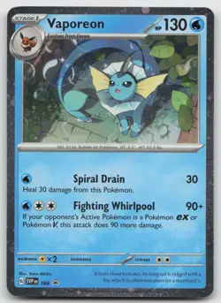 Vaporeon - (Cosmos Holo) Promo SV: Scarlet & Violet Promo Cards 168 NM - Image 1
