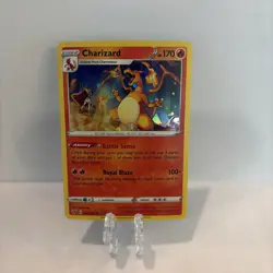 Pokemon TCG Charizard Cracked Ice Holo Card 025/185 Deck Exclusive NM - Image 1