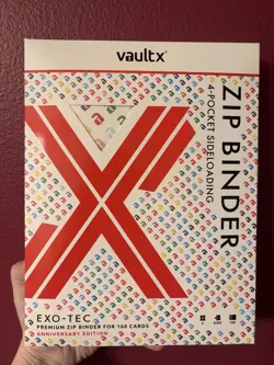 VaultX EXO-TEC A5 Zip Binder 160 Card 4-Pocket Side Loading Anniversary - Image 1