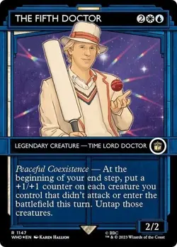 The Fifth Doctor (Surge FOIL) (Showcase) #1147 Rare M/NM Doctor Who (WHO) MTG - Image 1