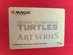 Leatherhead, Iron Gator MTG Full Art Series Teenage Mutant Ninja Turtles 43/54 - Image 2