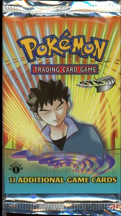Booster Pokemon Gym Heroes 1st Edition 1ere Edition WOTC EN Anglais Neuf Scelle - Image 1