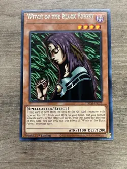 Yugioh Witch of the Black Forest TOCH-EN027 Rare 1st Ed MISPRINT Name Shift Err - Image 1