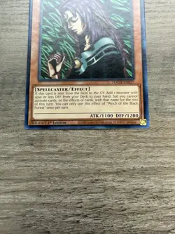 Yugioh Witch of the Black Forest TOCH-EN027 Rare 1st Ed MISPRINT Name Shift Err - Image 3