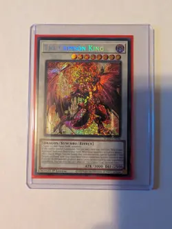 Yugioh The Crimson King BLZD-EN036 Secret Rare 1st Edition NM - Image 1