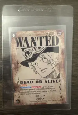 One Piece Sabo OP13-120 SEC WANTED POSTER - Carrying On His Will NM ENGLISH - Image 1