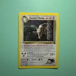 Giovanni's Persian Pokemon Card RARE Holo - Gym Challenge #8/132 from 1999-2000 - Image 1