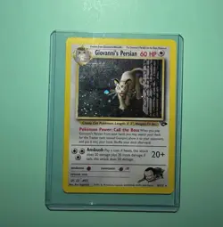 Giovanni's Persian Pokemon Card RARE Holo - Gym Challenge #8/132 from 1999-2000 - Image 4
