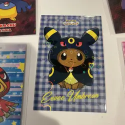 Eevee - Eeveelution Ponchos - Pokemon Let's Go Eevee Card Database Flannel Set - Image 3