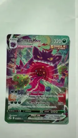 Pokemon Gengar VMAX Fusion Strike Holo Card 271/264 Secret Rare TCG - Image 1