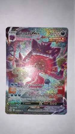 Pokemon Gengar VMAX Fusion Strike Holo Card 271/264 Secret Rare TCG - Image 2