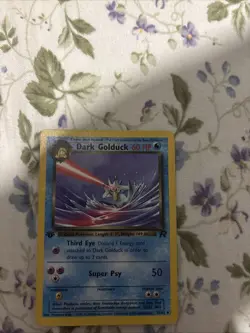 Pokemon Dark Golduck 37/82 1st Edition Non-Holo Rare Card - Image 1
