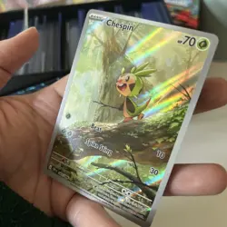 Pokemon Chespin Chaos Rising Illustration Rare 087/086 Fresh Pack Pulled - Image 5