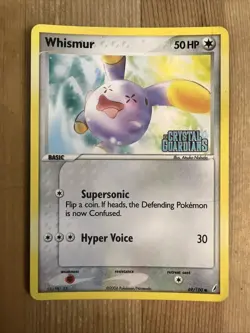 Pokemon TCG Whismur EX Crystal Guardians 69/100 Reverse Holo Common DMG #2 - Image 1