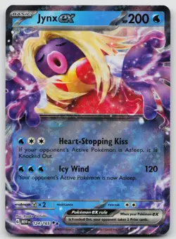 NM Jynx ex 124/165 Double Rare 151 Pokemon - Image 1