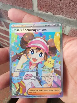 Pokemon TCG Rosa's Encouragement 123/088 Perfect Order SIR - Image 1