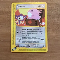 💥 CHANSEY 2002 Pokemon Vintage # 72/165 Expedition E-Reader Non Holo Foil - Image 1