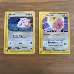 Clefable 41/165 TCG Pokemon Expedition Set Non-Holo Rare NM With Clefairy 101 - Image 1