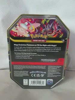 Pokemon TCG: Mega Moonlit Tin featuring: Mega Gengar ex *SEALED* - Image 3