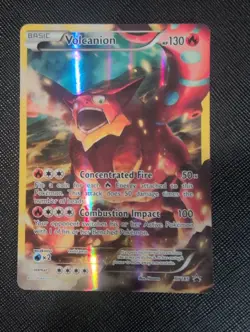 Pokemon Volcanion Full Art Holo Black Star Promo XY185 Mythical Collection TCG - Image 1