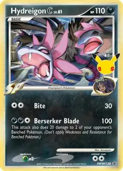 Hydreigon C lv.61 SWSH138 Holo Promo Sword & Shield Promo Pokemon Near Mint - Image 1