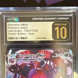 CGC Pristine 10 Eternatus VMAX TG22/TG30 Lost Origin TG Holo 2022 Ultra Rare - Image 2