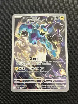 Thundurus (Pokemon Center Exclusive) 209 Holo Scarlet & Violet Promo Pokemon NM - Image 1