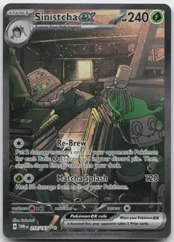 Sinistcha ex 210/167 Twilight Masquerade Pokemon - Image 1