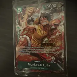 Monkey.D.Luffy P-135 Winner Stamp OP16 Pre-Release Event Promo Card Sealed - Image 3
