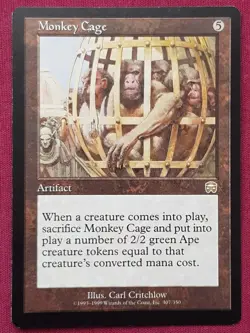 "Monkey Cage" - Magic The Gathering Card - Mercadian Masques - Image 1
