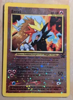 Entei - WoTC Promo 34/53 Holo Pokemon Trading Card Game TCG *DAMAGED* ðŸ”¥âœ¨ - Image 1