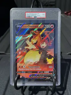 PSA 9 JUMBO Lance’s Charizard V 133 - Celebrations Jumbo Card - Image 1
