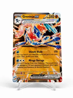 2024 Pokemon Twilight Masquerade Greninja Metal GameStop Promo Card ex #106/167 - Image 1