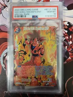 SSG Son Goku, Magnificent Might SPR | Dragon Ball Super Card Game PSA 10 - Image 1