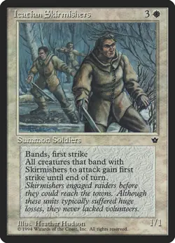 MTG Icatian Skirmishers ** Fallen Empires ** English (LP) - Image 1