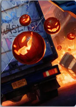 Pumpkin Bombs Art Card Art Series: Marvel's Spider-Man Magic: The Gathering NM - Image 1