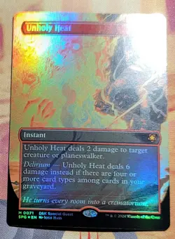 Unholy Heat (Borderless) (Foil) MTG Special Guests (SPG) (NM) - Image 1