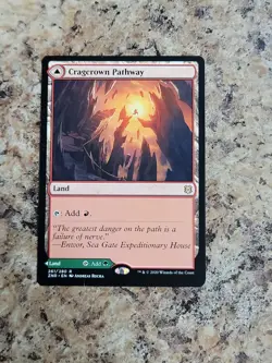 MTG Magic The Gathering Cragcrown Timbercrown Pathway NM - Image 1