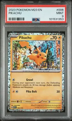 2023 POKEMON M23 EN-MCDONALD'S COLLECTION 006/015 PIKACHU PSA 9 - Image 1