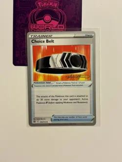 Choice Belt 135/172 2022 Pokemon World Championships Brilliant Stars variant D - Image 1