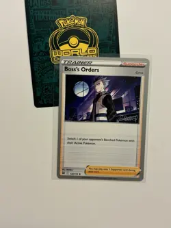 Boss's Orders 132/172 2022 Pokemon World Championships Brilliant Stars variant E - Image 1